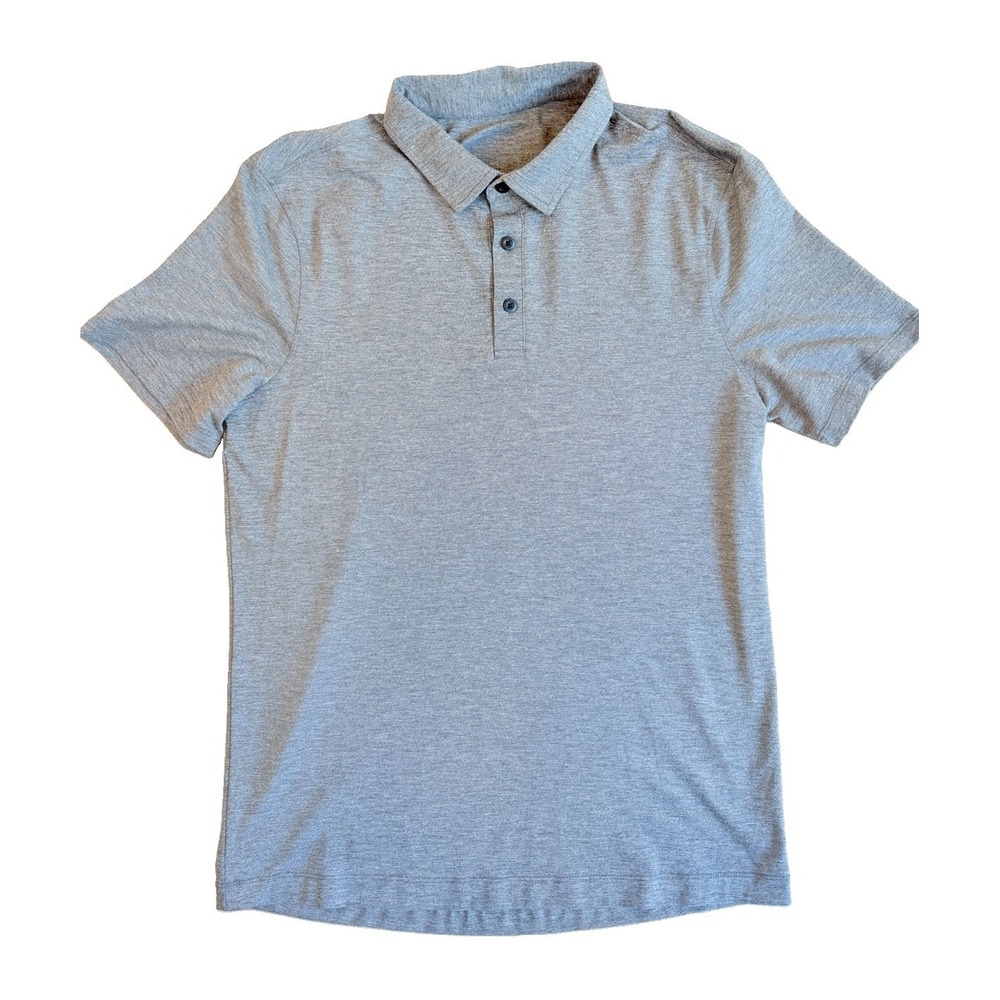 Lululemon Evolution Polo Short Sleeve Performance Shirt Dark Gray Men's Medium